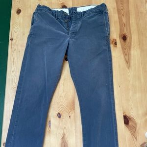 RRL pants. More of a slim fit.